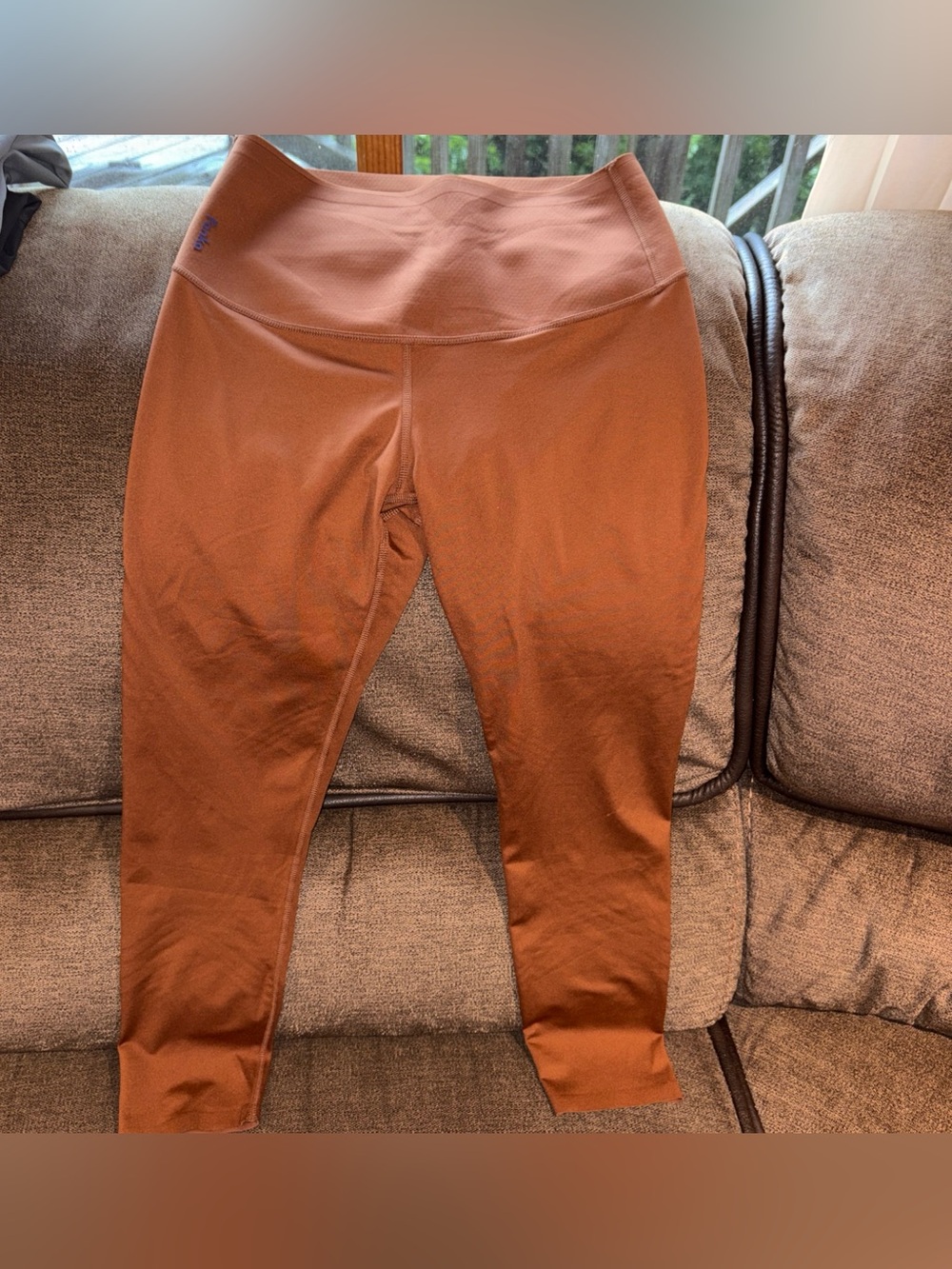 Fanka Body Sculpt Leggings Women’s  M Brown High Rise Compression Reversible
